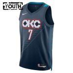 Maillot NBA Oklahoma City Thunder Chet Holmgren Nike 2025-26 City Edition Noir Swingman - Enfant
